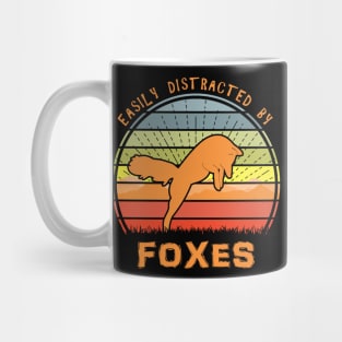 Easily Distracted By Foxes Mug